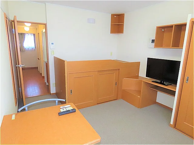 ハイベッドタイプのお部屋です