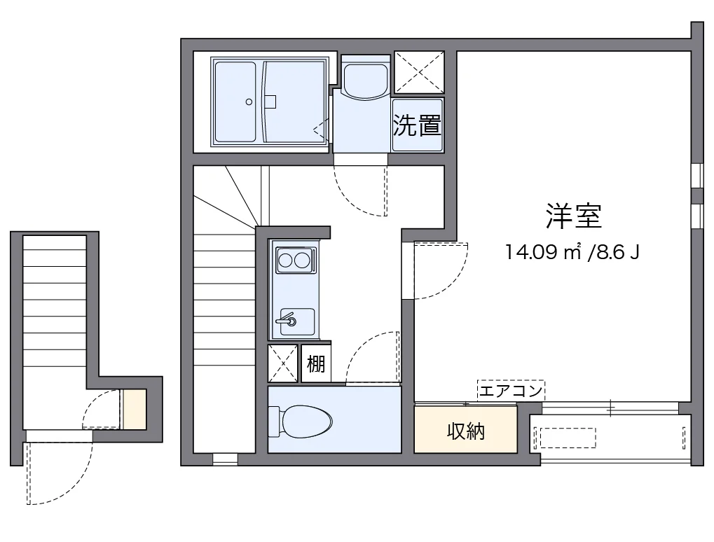 代表的な間取のため実際の間取とは異なる場合があります