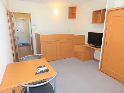ハイベッドタイプのお部屋です