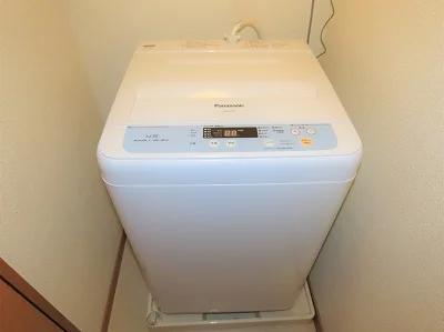 洗濯機も付いています