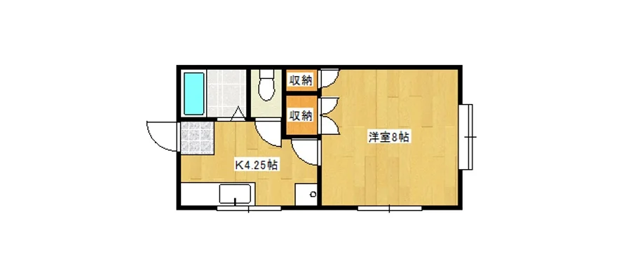当部屋は上下反転タイプとなります。