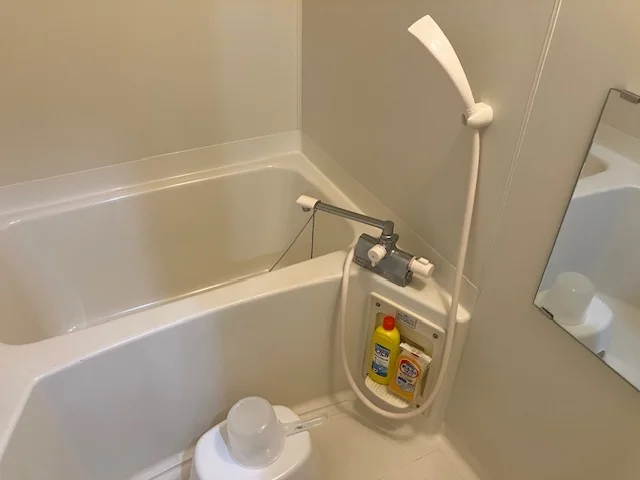 浴室のお掃除用具も付いています。