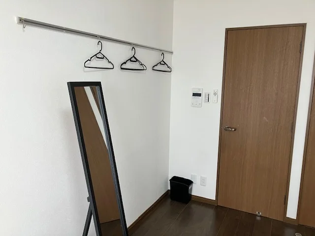 姿見、ハンガー5本付き