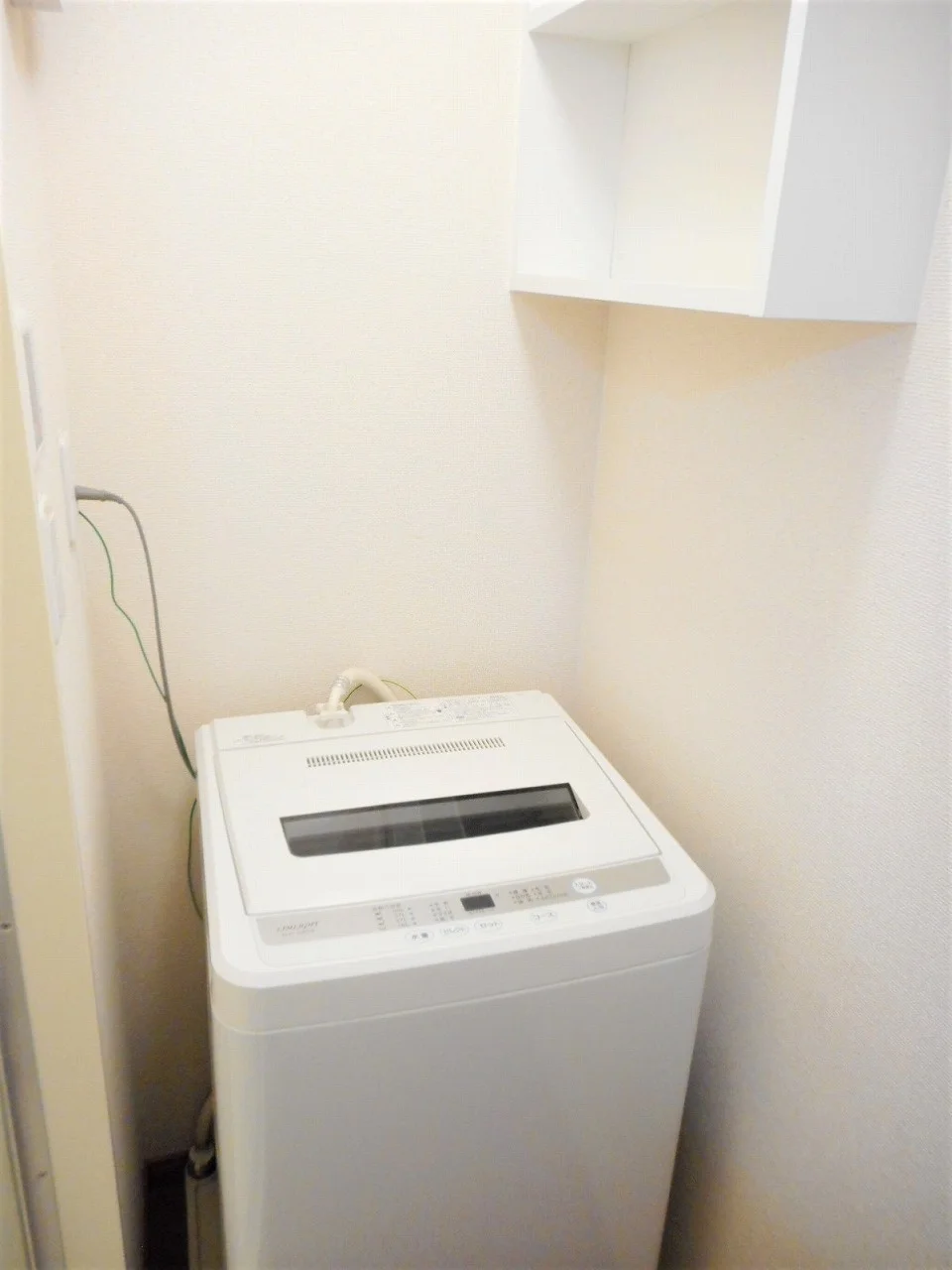 洗濯機も付いています