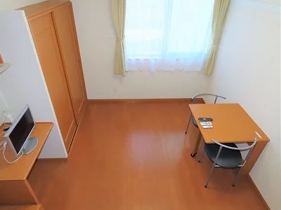 ベッド上からのアングルです