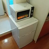 冷蔵庫、電子レンジ