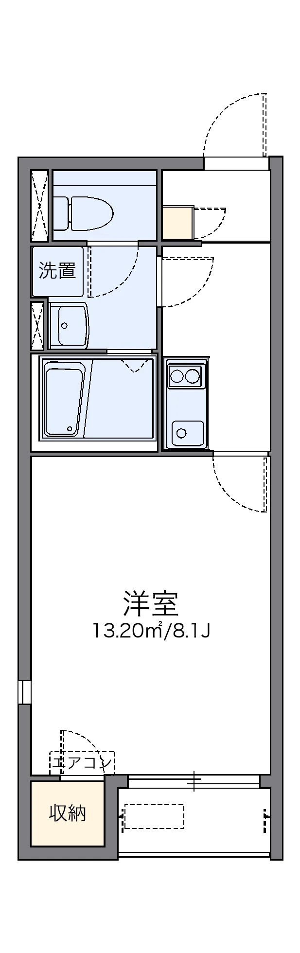 代表的な間取のため実際の間取とは異なる場合があります