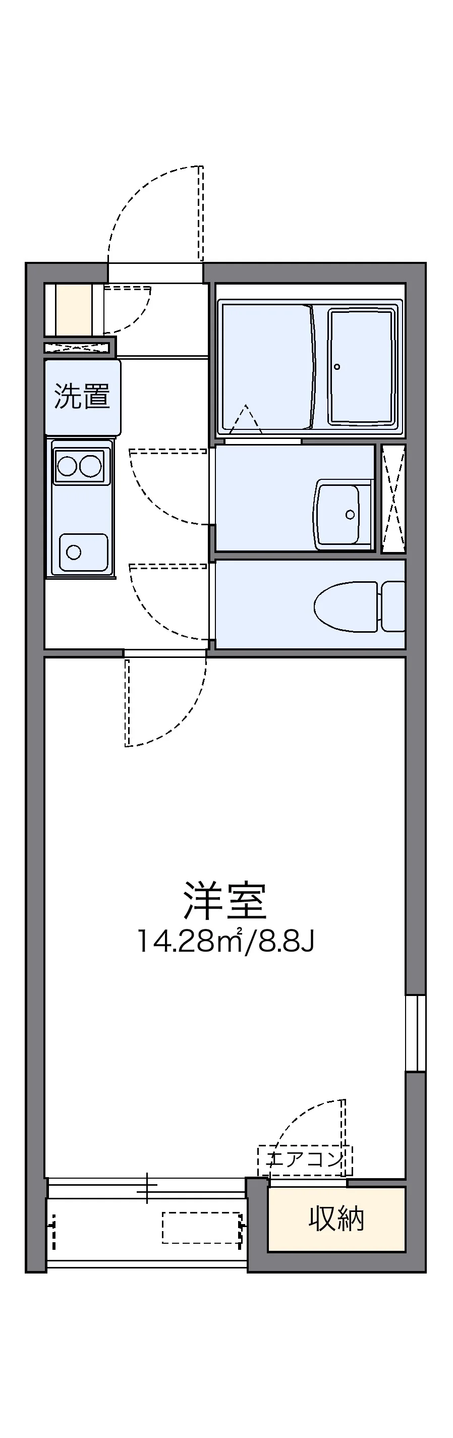 代表的な間取のため実際の間取とは異なる場合があります