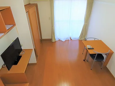 ベッド上からのアングルです