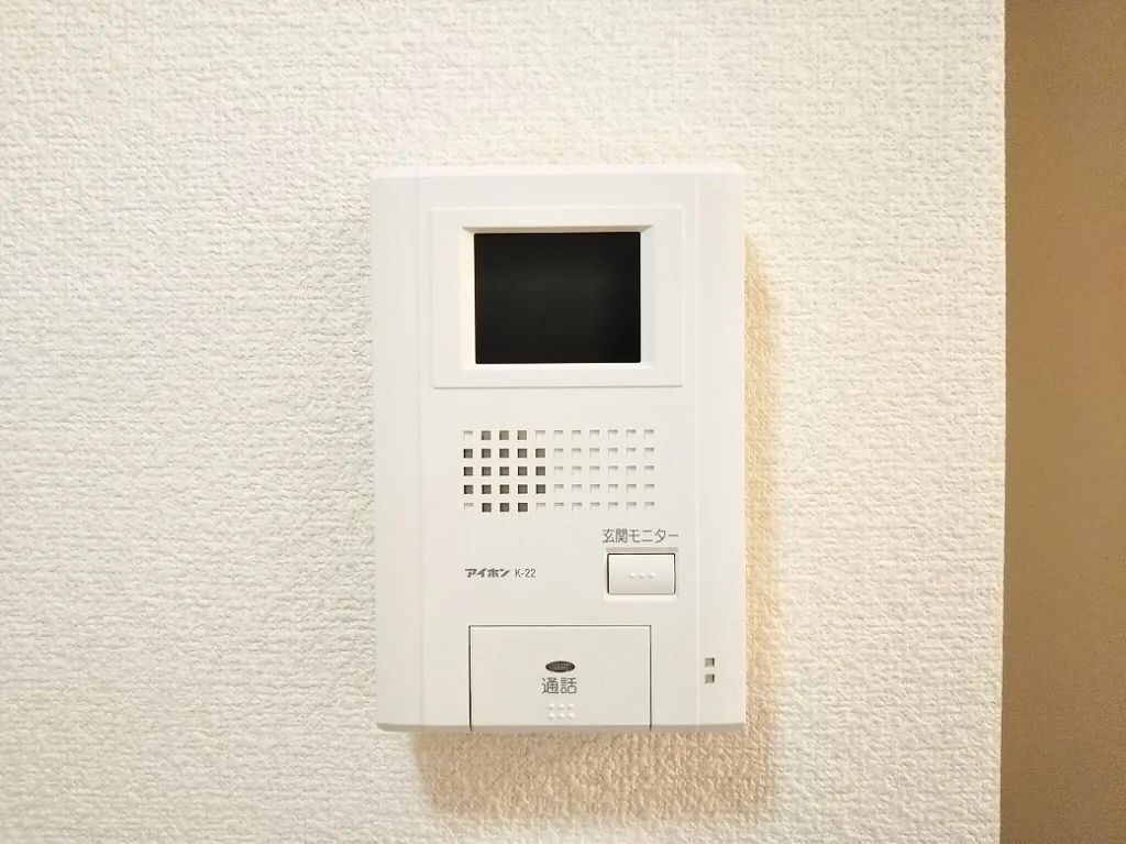 モニター付きインターフォンで安心。