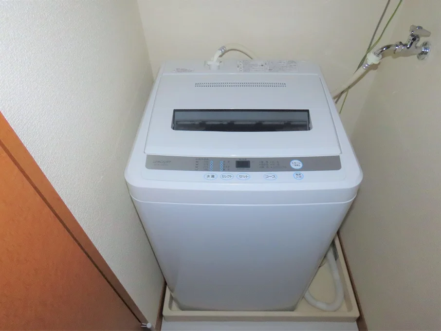 洗濯機も付いています