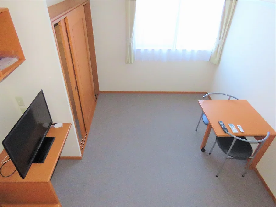 ベッド上からのアングルです