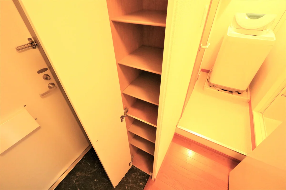 シューズボックス完備により女性でも安心