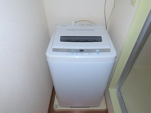 洗濯機も付いています