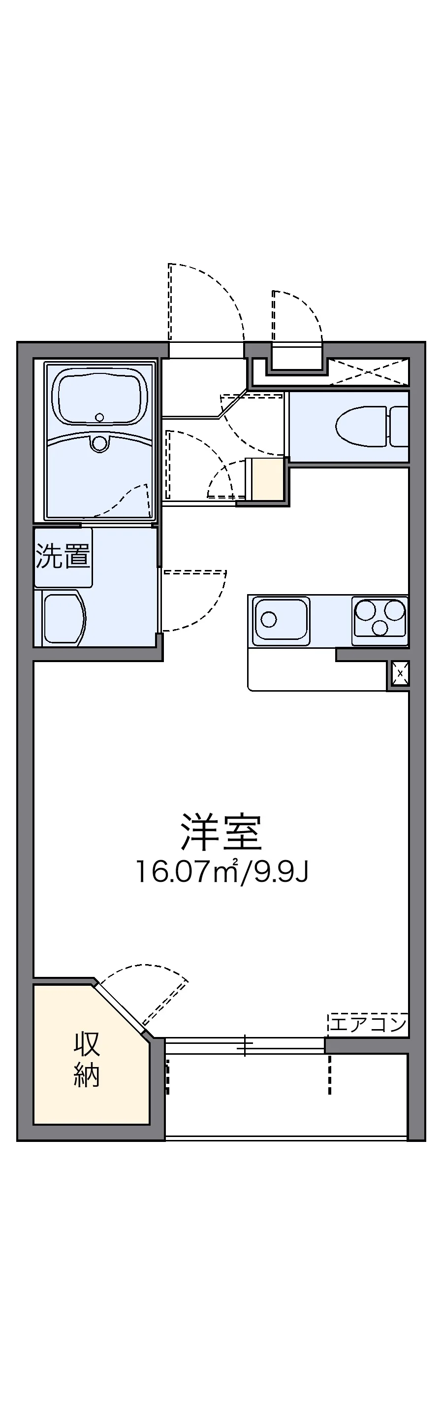 代表的な間取のため実際の間取とは異なる場合があります