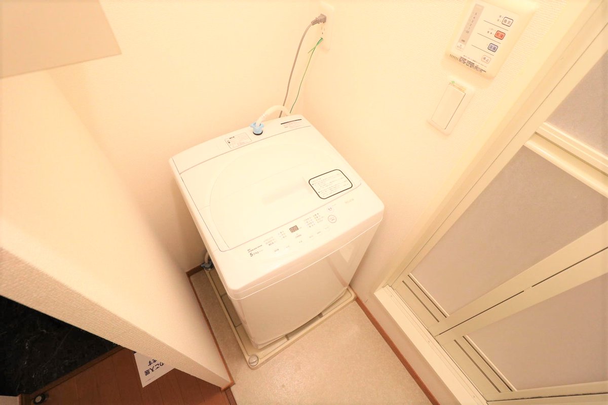 室内洗濯機完備によりお手軽に引越しが可能！