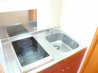 2口ラジエントヒーター付き。