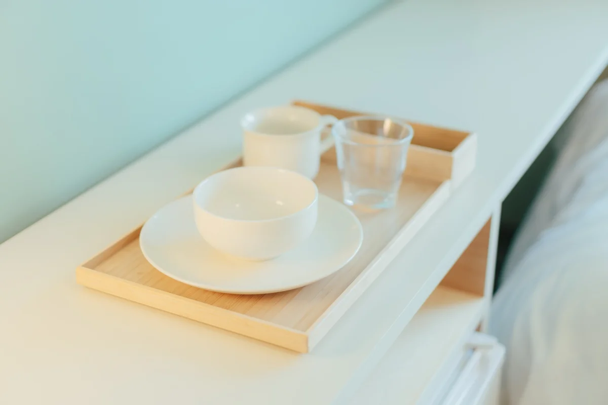 食器類は無印良品で揃えています。
