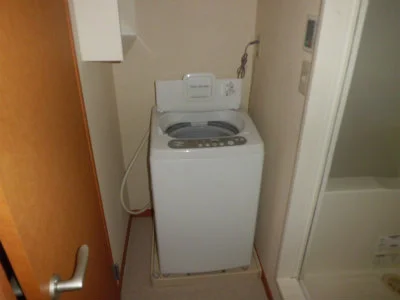 洗濯機付。