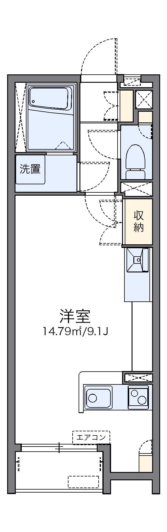 代表的な間取のため実際の間取とは異なる場合があります