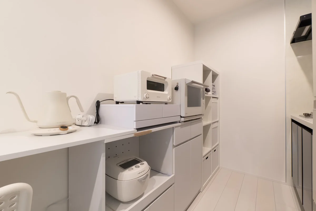 統一感のある家電も完備♪