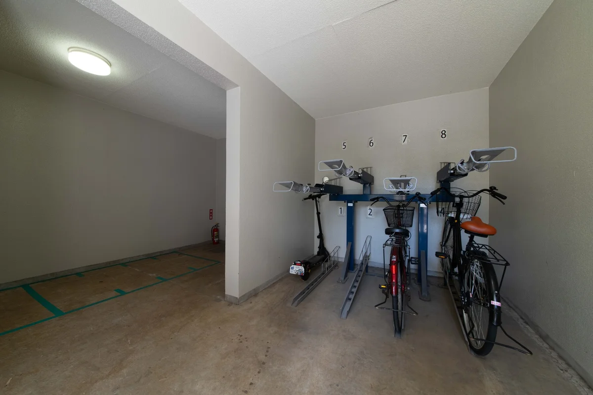 駐輪場もありますよ。