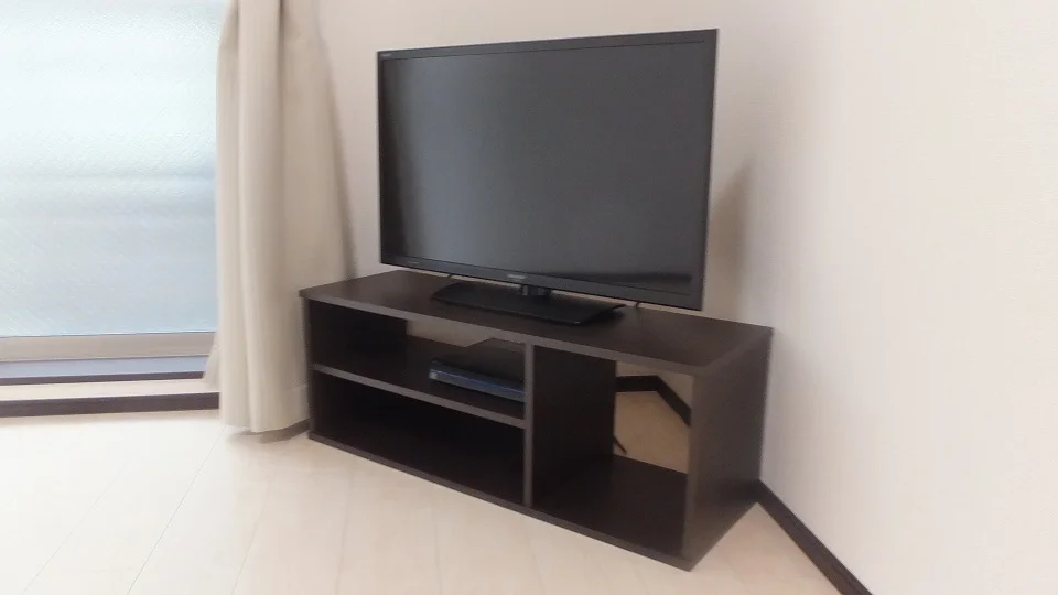 32型の液晶テレビ標準設置。その他家電製品が揃っています
