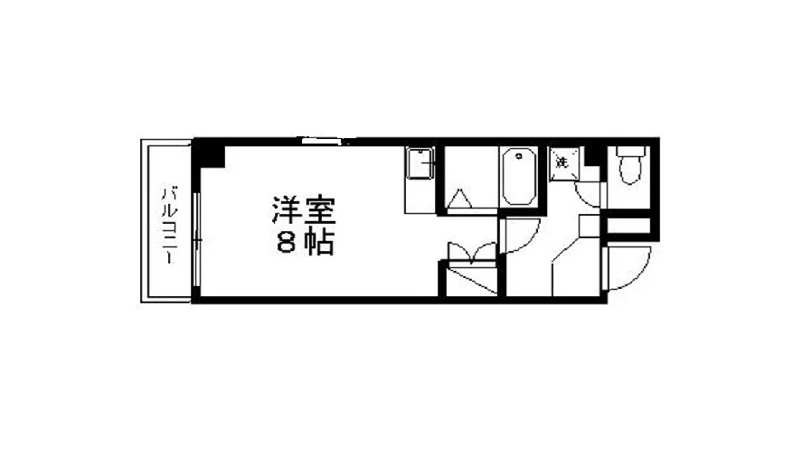 洋室8帖　角部屋です。