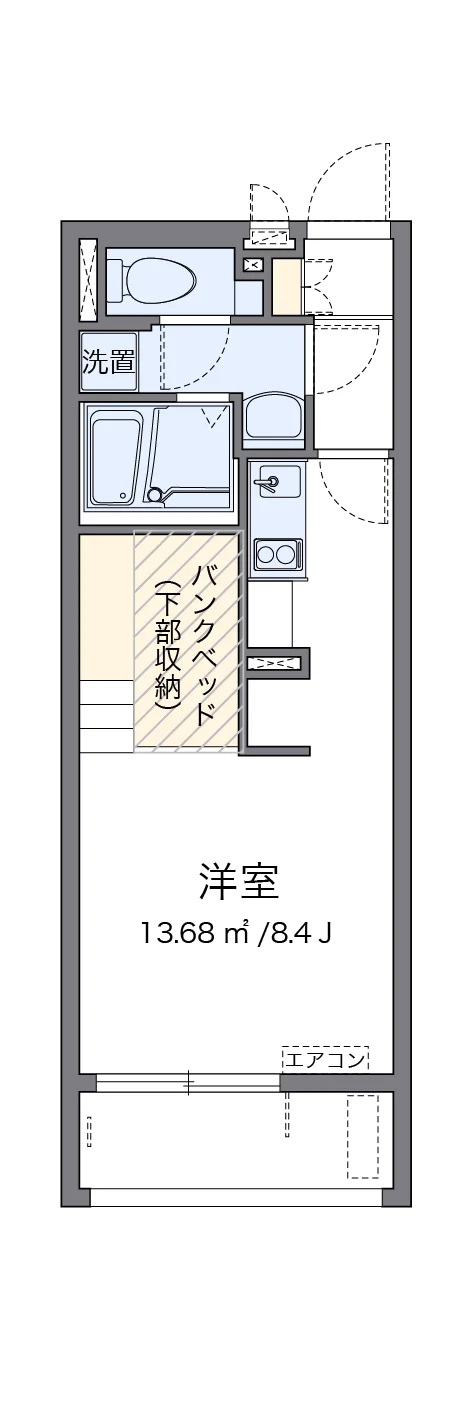 代表的な間取のため実際の間取とは異なる場合があります