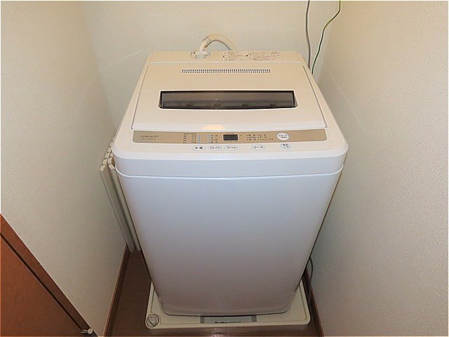 洗濯機も付いています