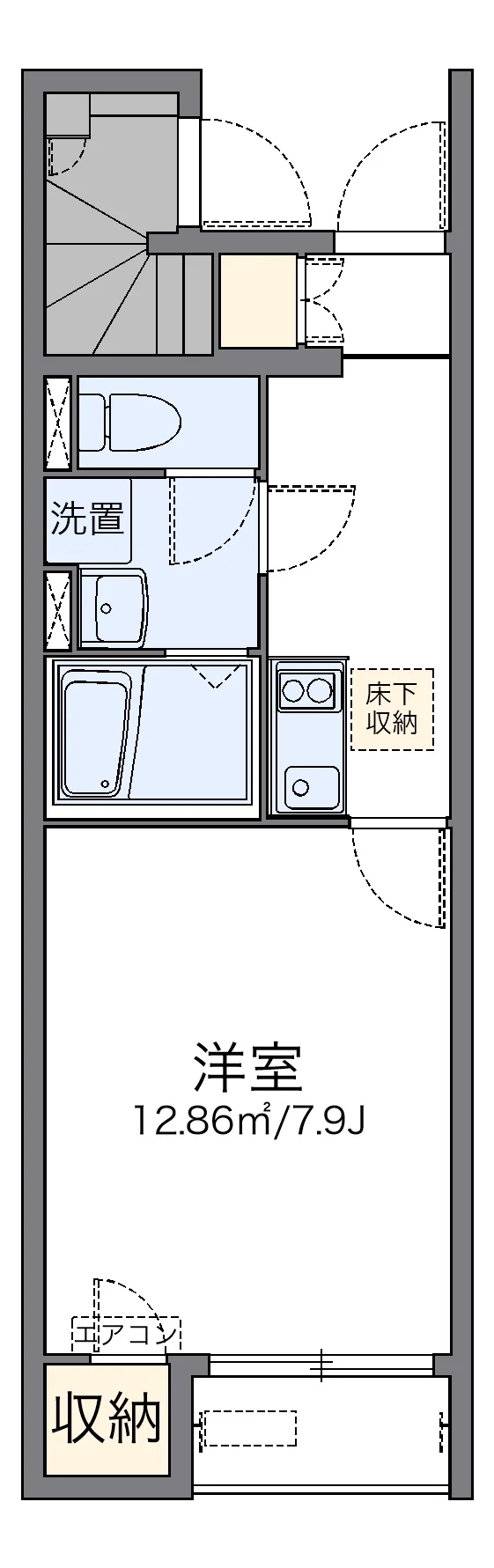 代表的な間取のため実際の間取とは異なる場合があります