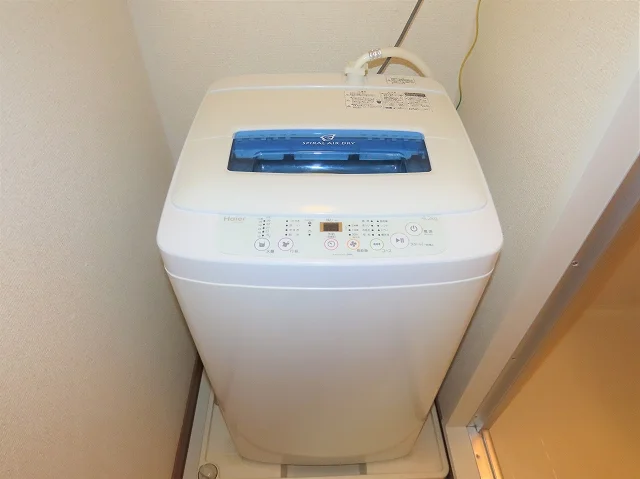 洗濯機も付いています