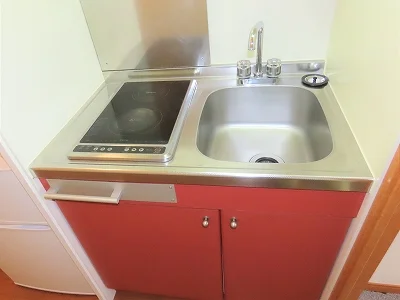 2口の電気コンロまたはIHコンロとなります