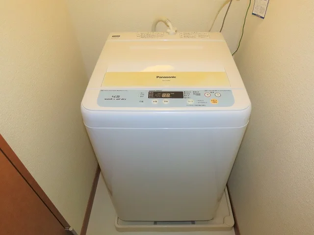 洗濯機も付いています