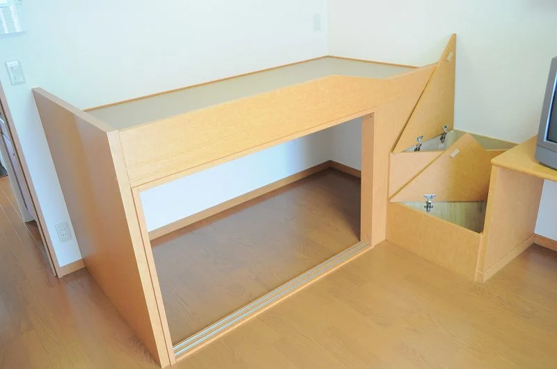 ベットの下収納できます