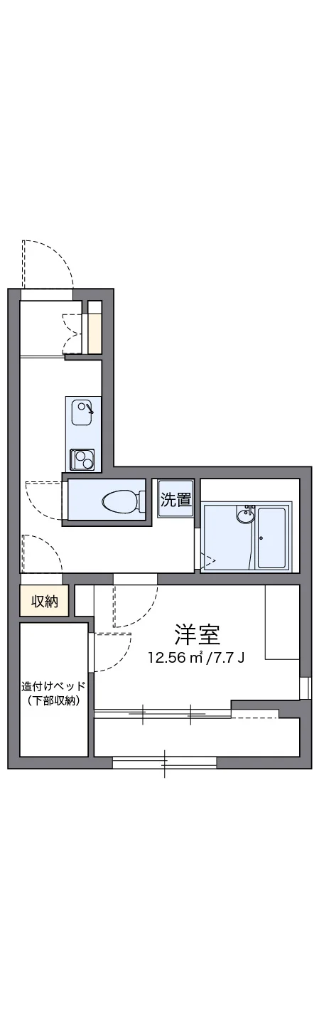 代表的な間取のため実際の間取とは異なる場合があります