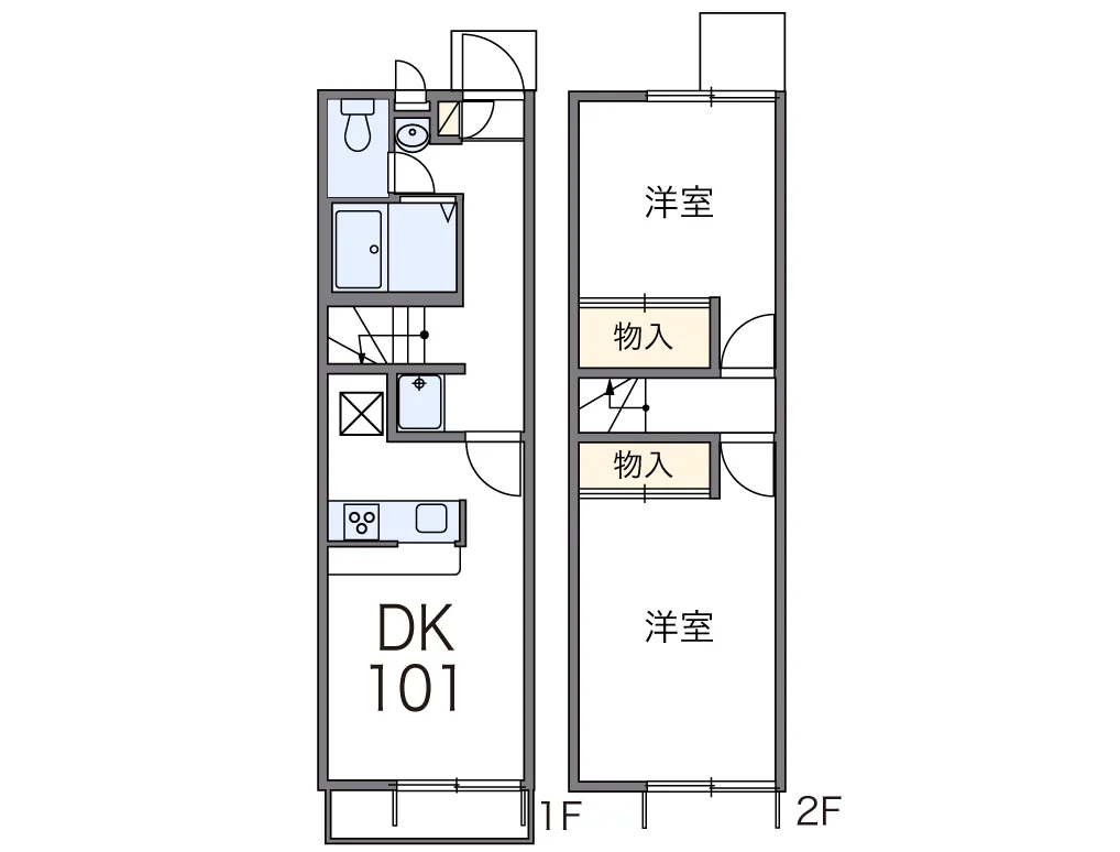 代表的な間取のため実際の間取とは異なる場合があります