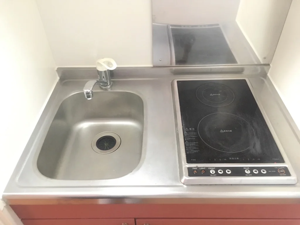 ２口電気コンロ