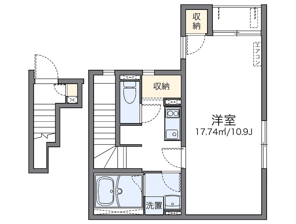 代表的な間取のため実際の間取とは異なる場合があります