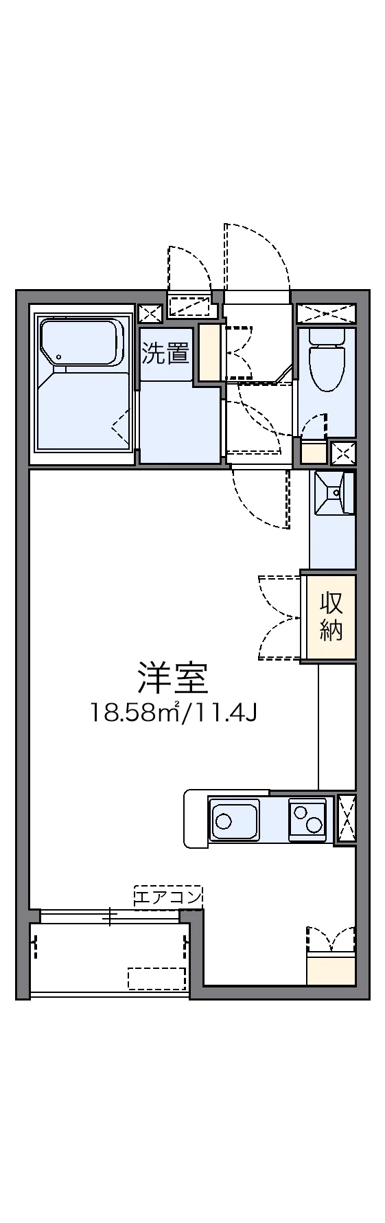代表的な間取のため実際の間取とは異なる場合があります
