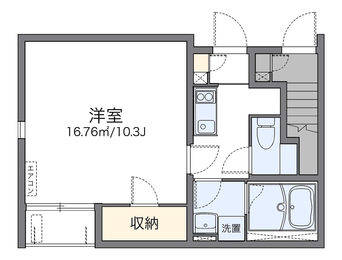 代表的な間取のため実際の間取とは異なる場合があります