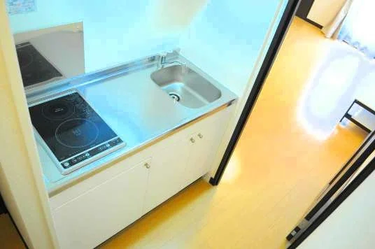 便利な2口の電熱コンロ