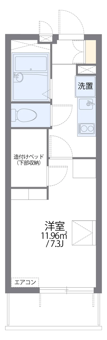 代表的な間取のため実際の間取とは異なる場合があります