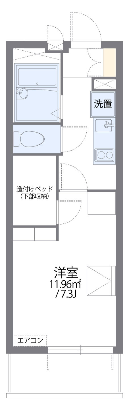 代表的な間取のため実際の間取とは異なる場合があります