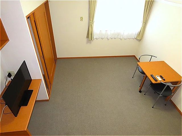 ベッド上からのアングルです