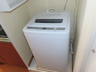 洗濯機も付いています