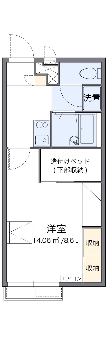 代表的な間取のため実際の間取とは異なる場合があります