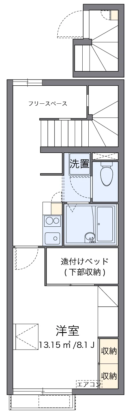 代表的な間取のため実際の間取とは異なる場合があります