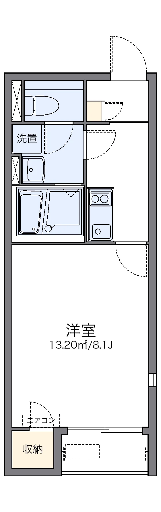 代表的な間取のため実際の間取とは異なる場合があります
