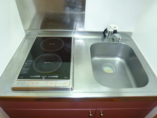 ２口電気コンロ